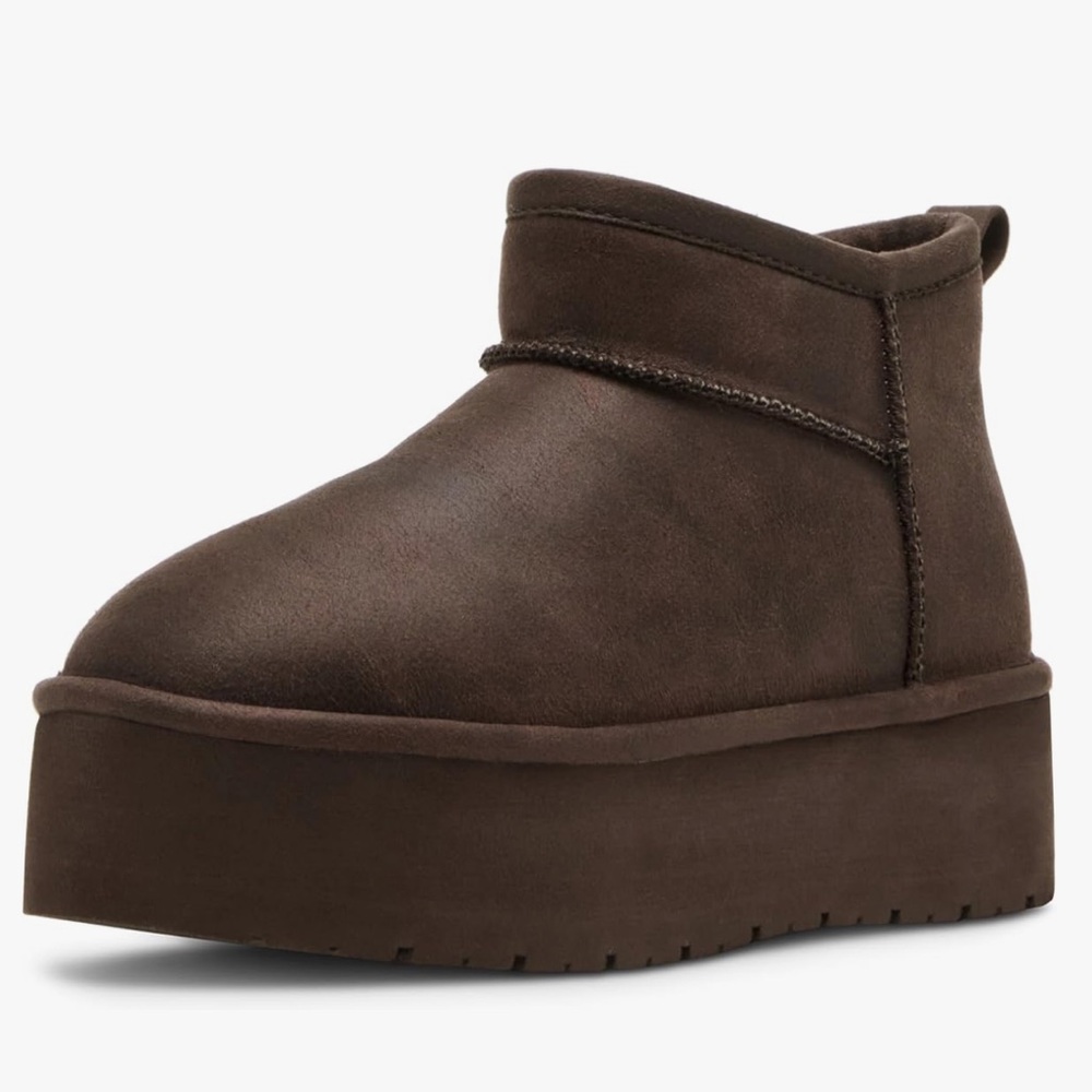 Madden Girl Kids Dark Brown Platform Boots